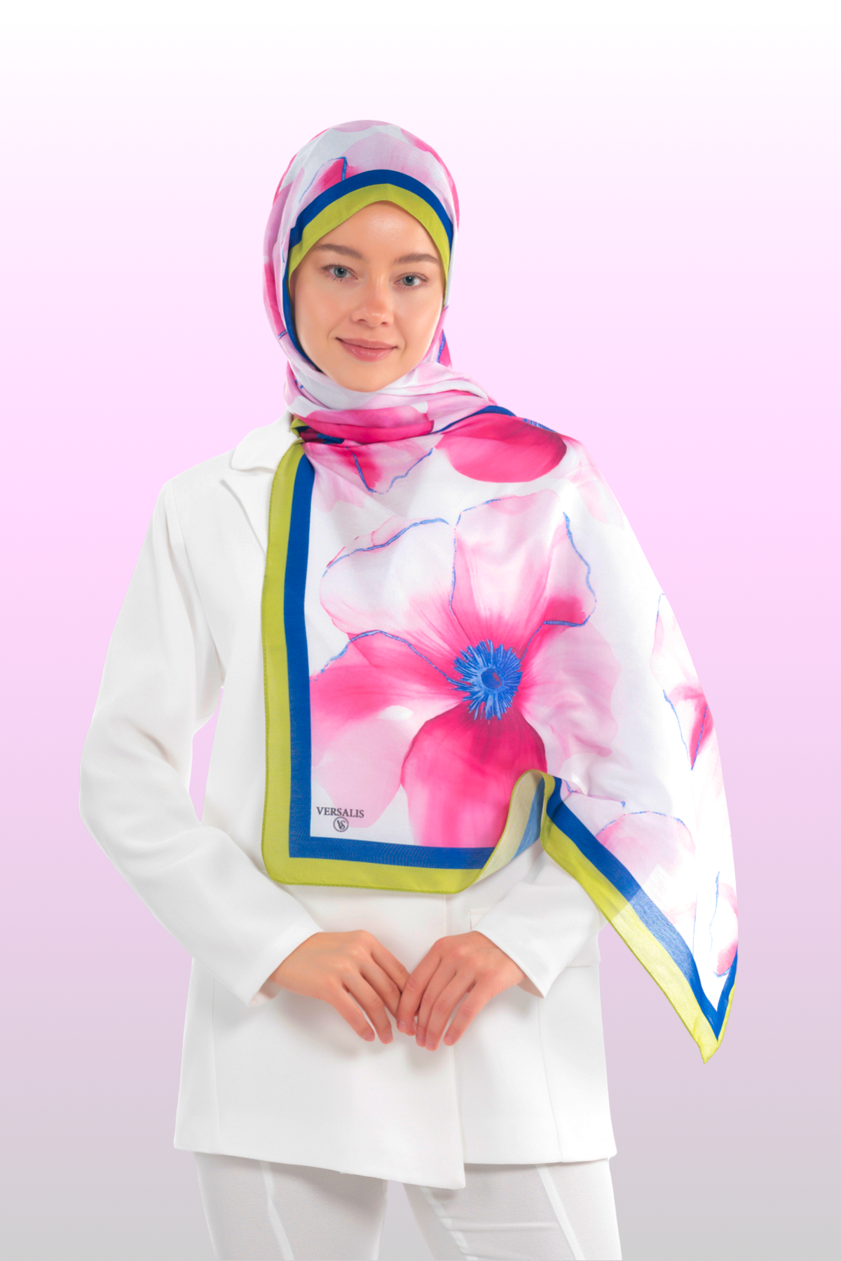 So Soft™ Shawl | Blush Flora - Light Pink Rose