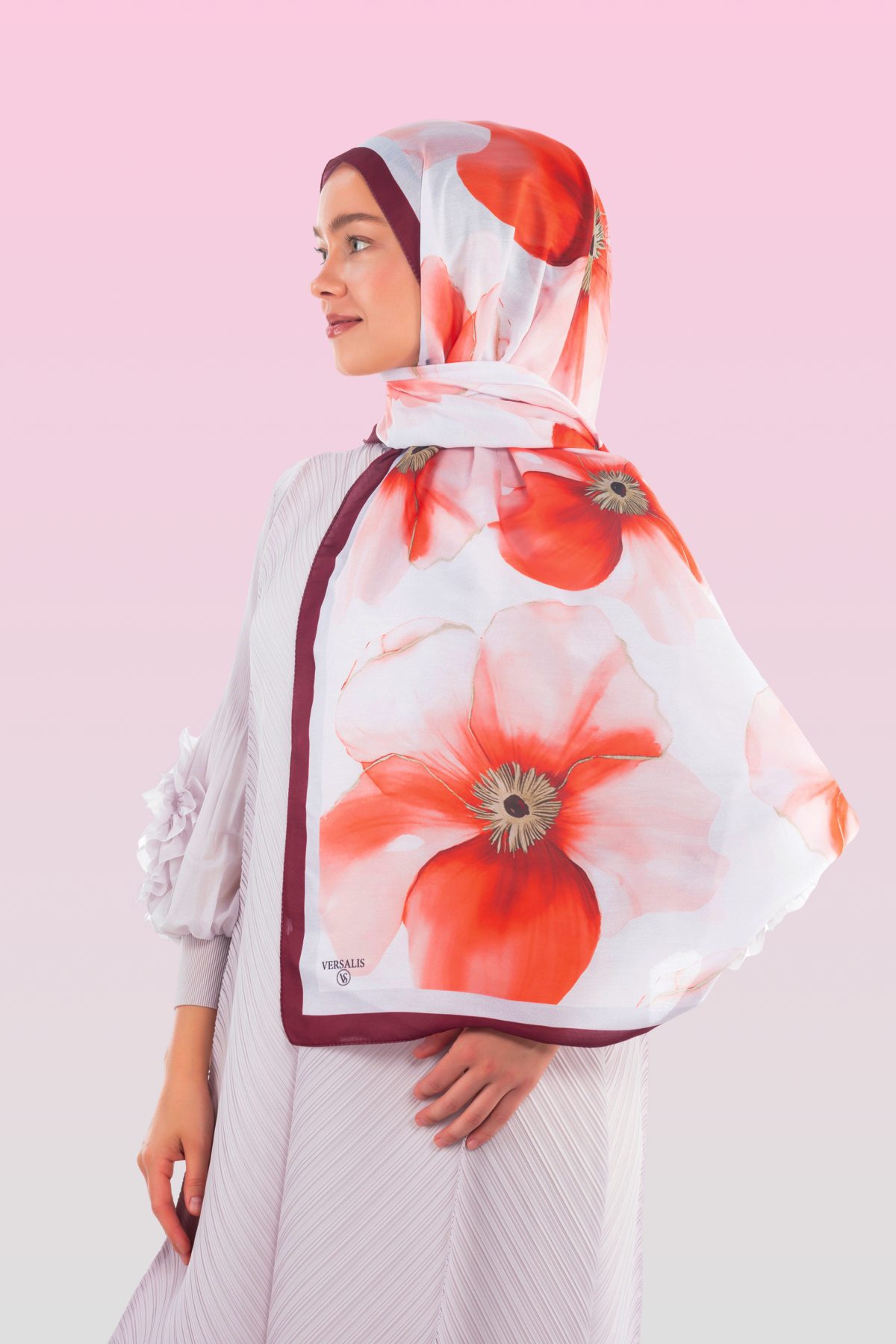 So Soft™ Scarf | Blush Flora - Light Orange Floral