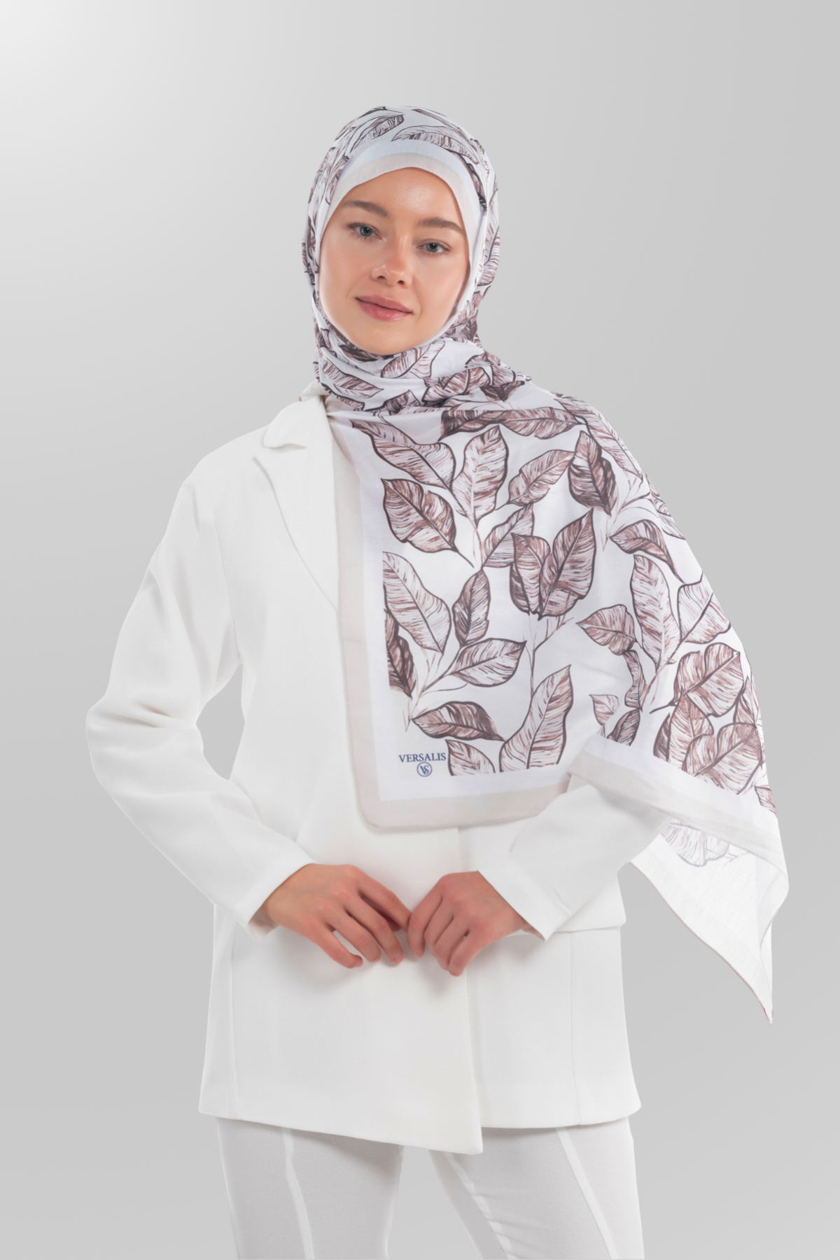 So Soft™ Scarf | Ink Meadow - Light Beige Freshness
