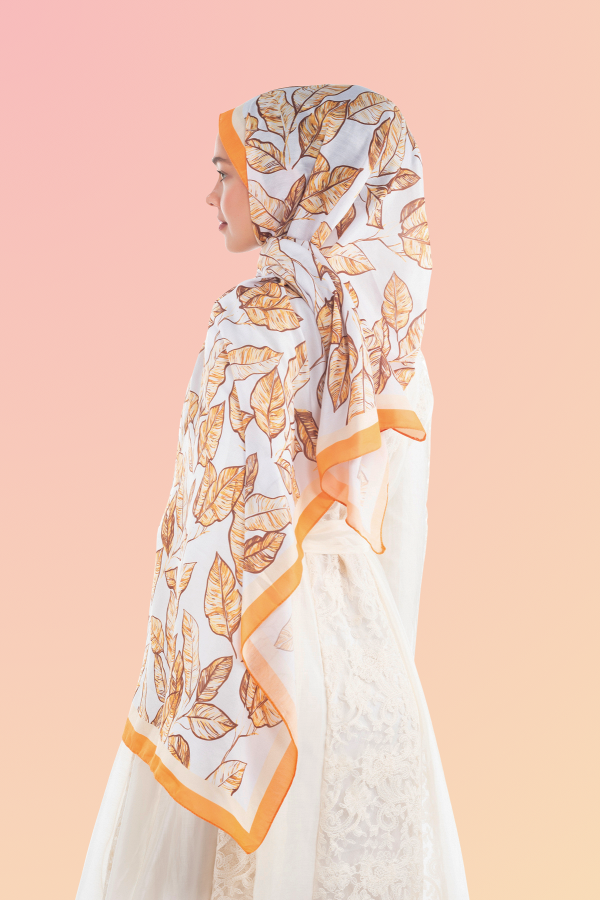 So Soft™ Shawl | Ink Meadow - Light Orange Sun