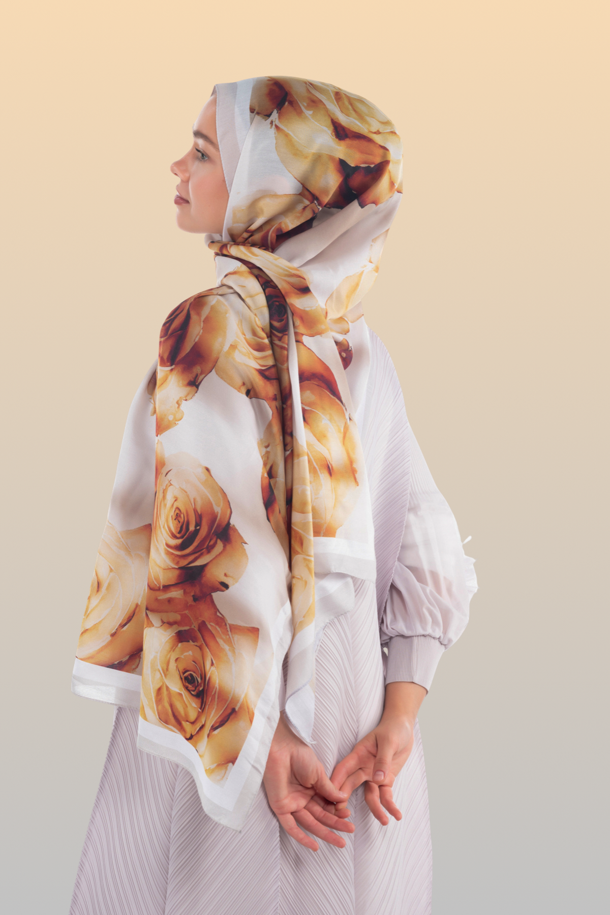 So Soft™ Scarf | Rose Cloud - Caramel Beige Serenity