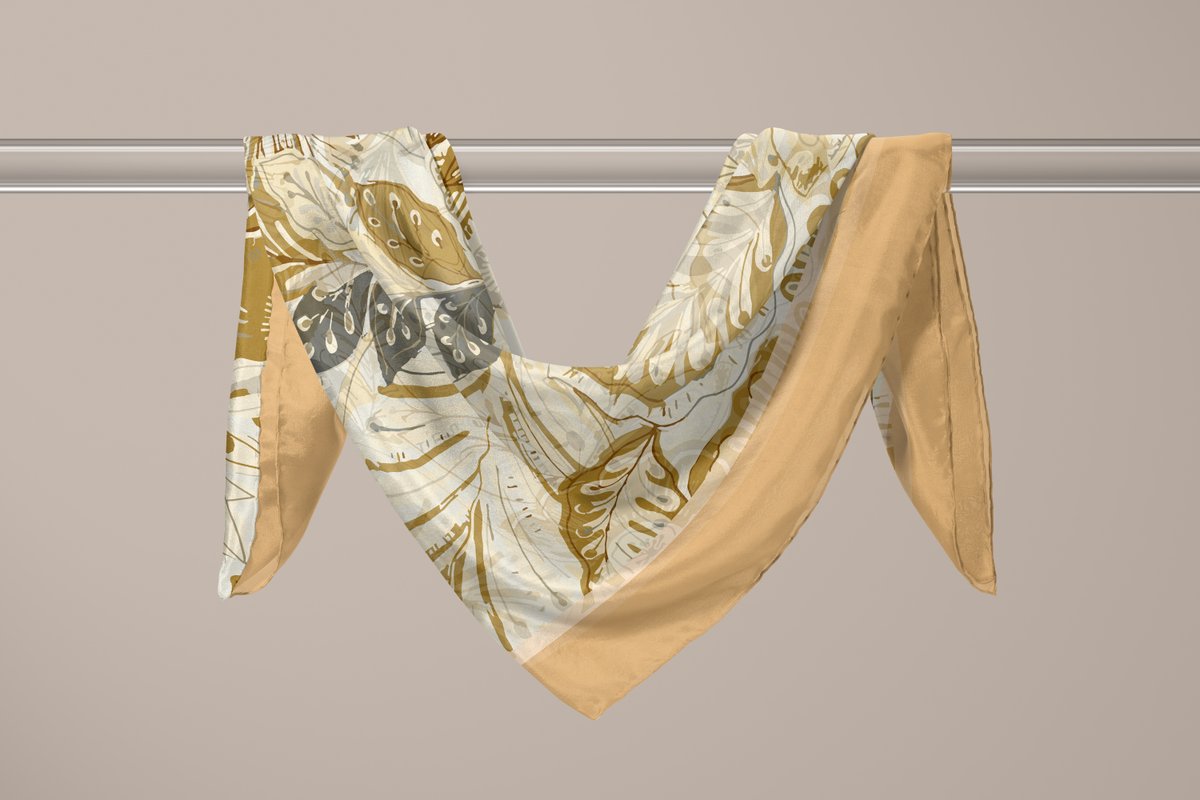 So Soft™ Şal | Royal Paisley - Altın Kahve