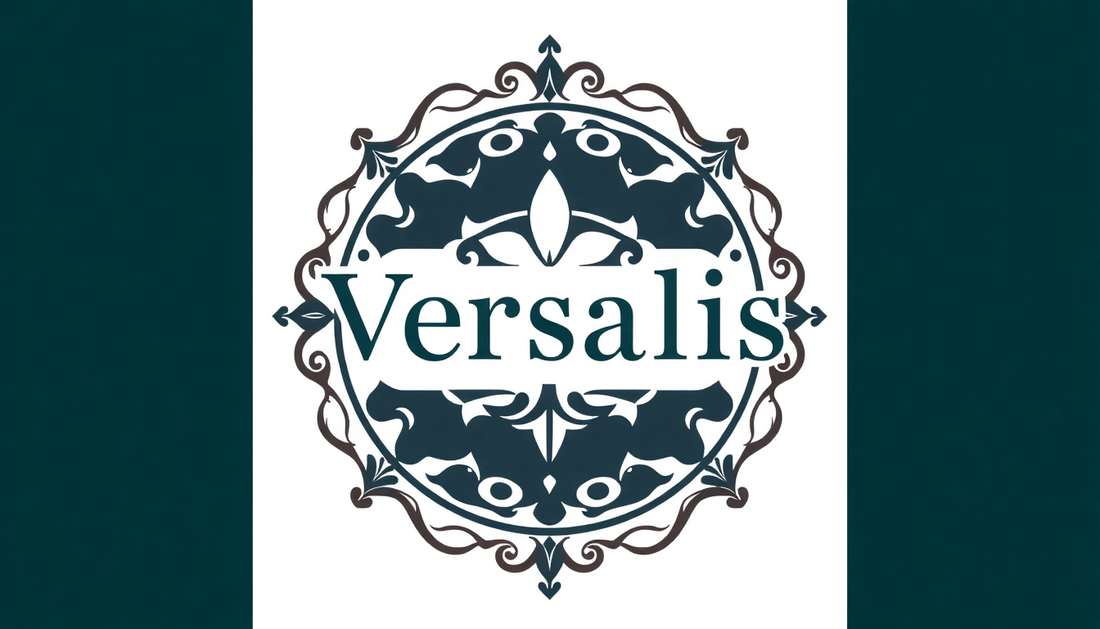 An elegant logo design representing Versalis brand story
