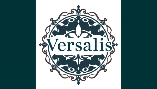 An elegant logo design representing Versalis brand story