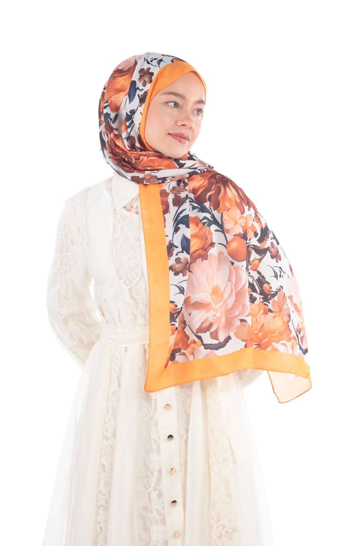 Versalis | Crimson Bloom Patterned So Soft™ Scarf Champagne Spring