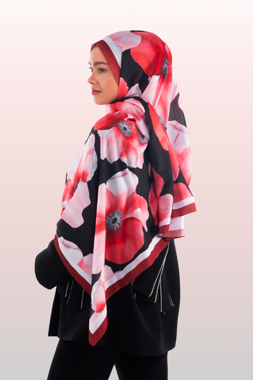 So Soft™ Shawl | Blush Flora - Light Pomegranate Blossom