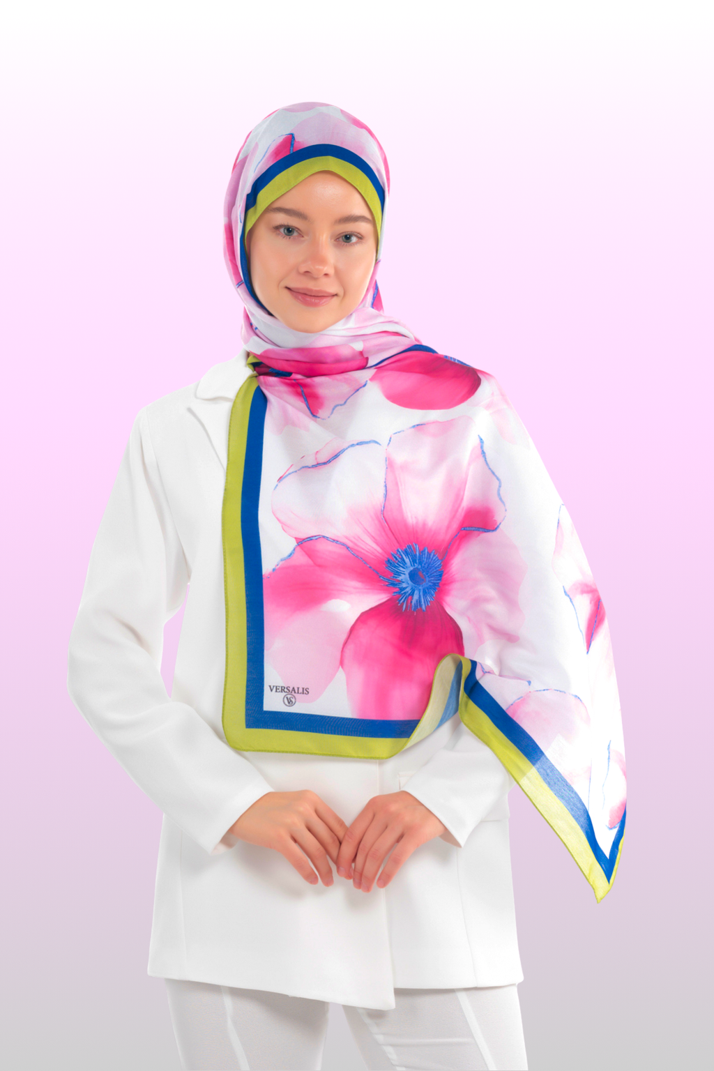 So Soft™ Shawl | Blush Flora - Light Pink Rose