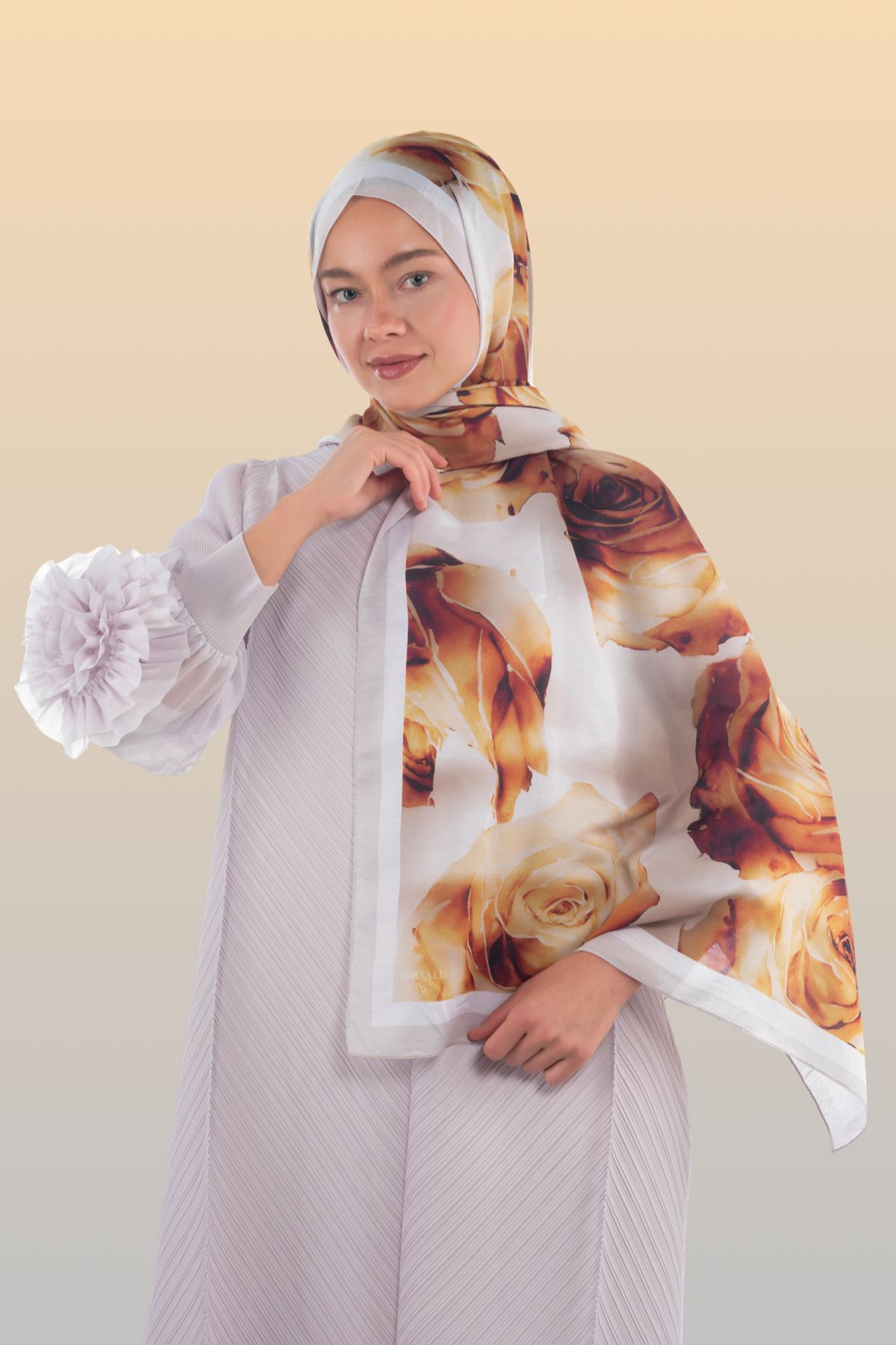 So Soft™ Scarf | Rose Cloud - Caramel Beige Serenity