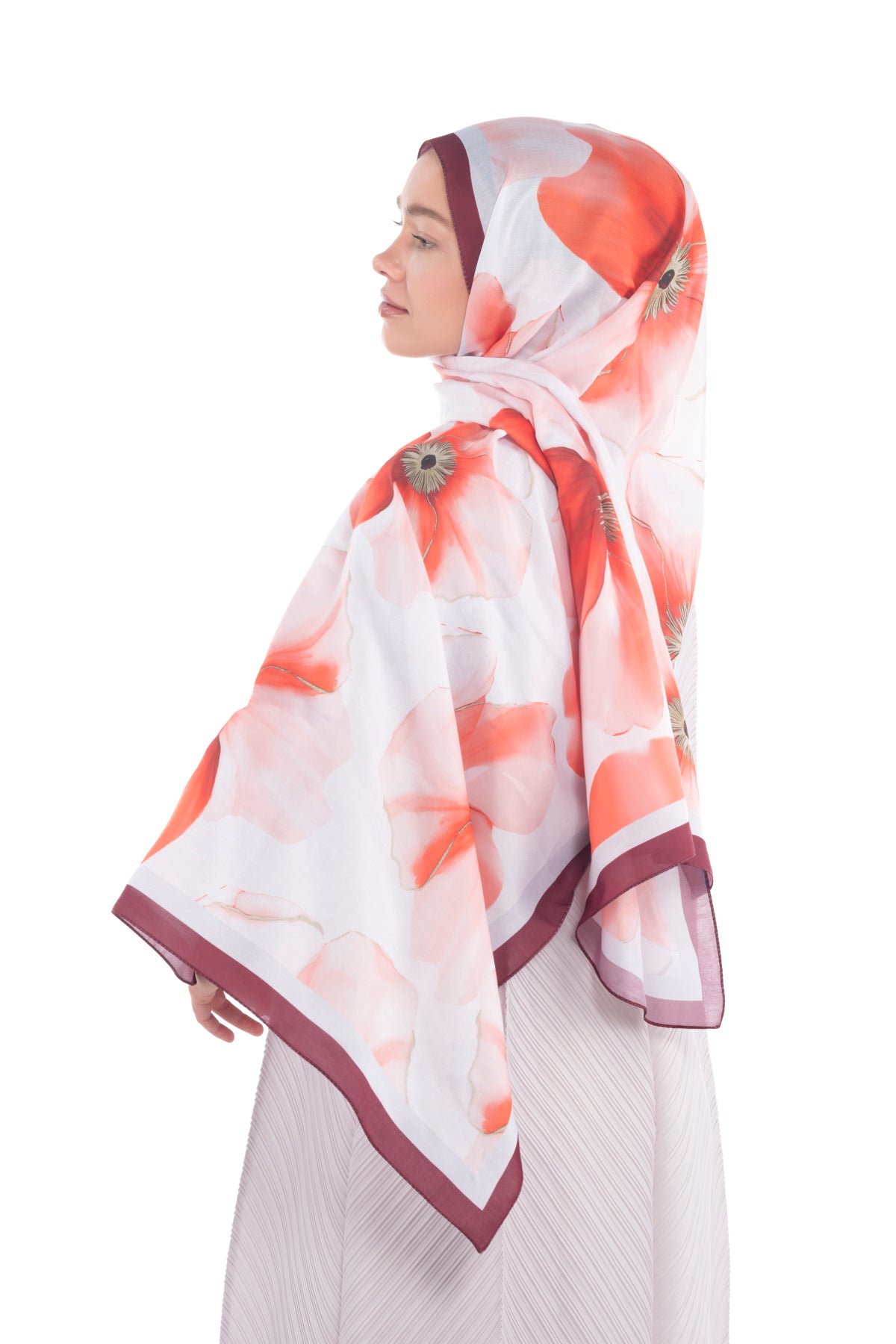So Soft™ Scarf | Blush Flora - Light Orange Floral