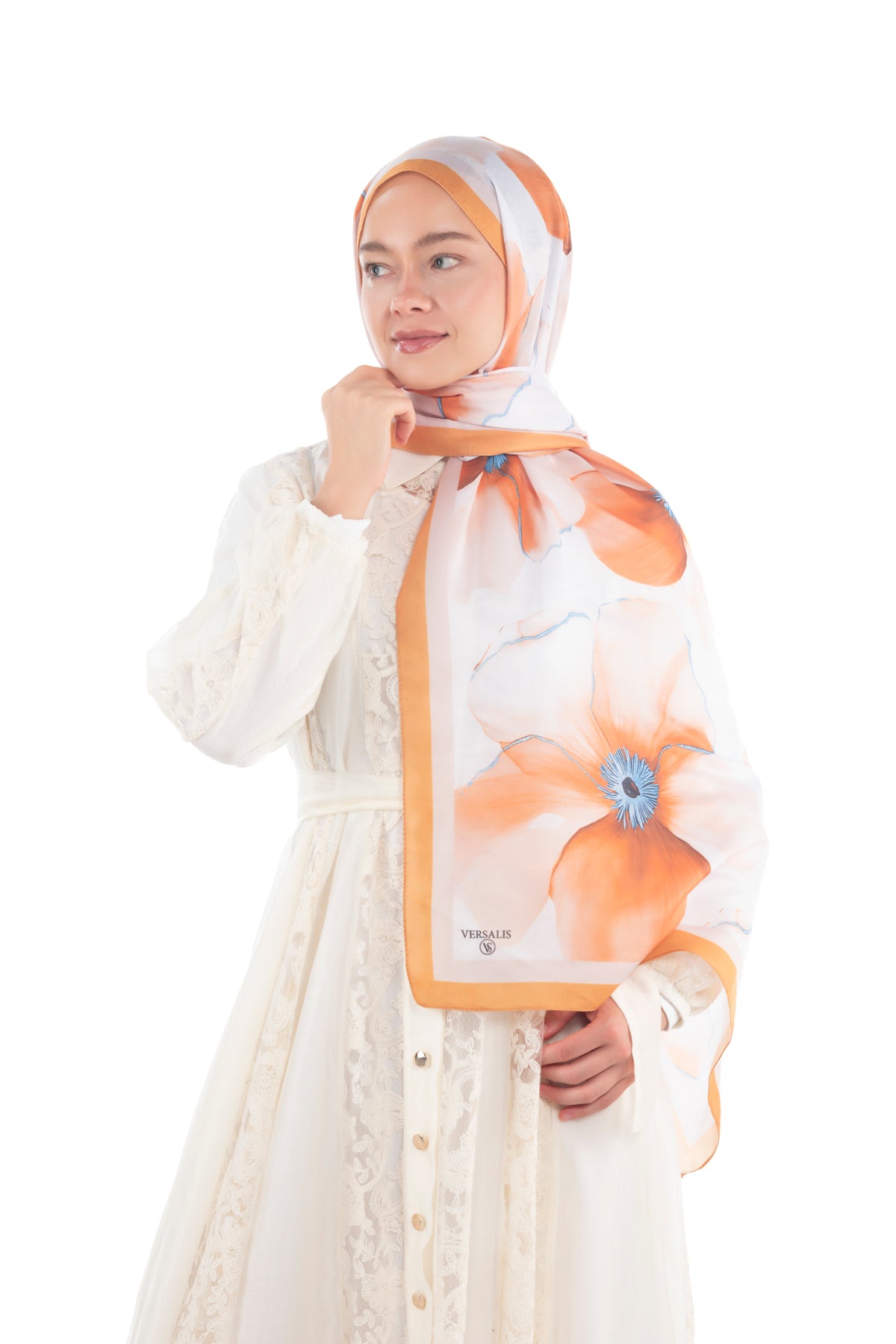 Versalis | Blush Flora Patterned So Soft™ Scarf Pomegranate Blossom