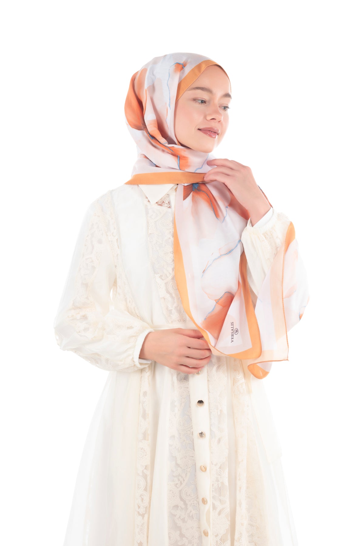 Versalis | Blush Flora Patterned So Soft™ Scarf Pomegranate Blossom