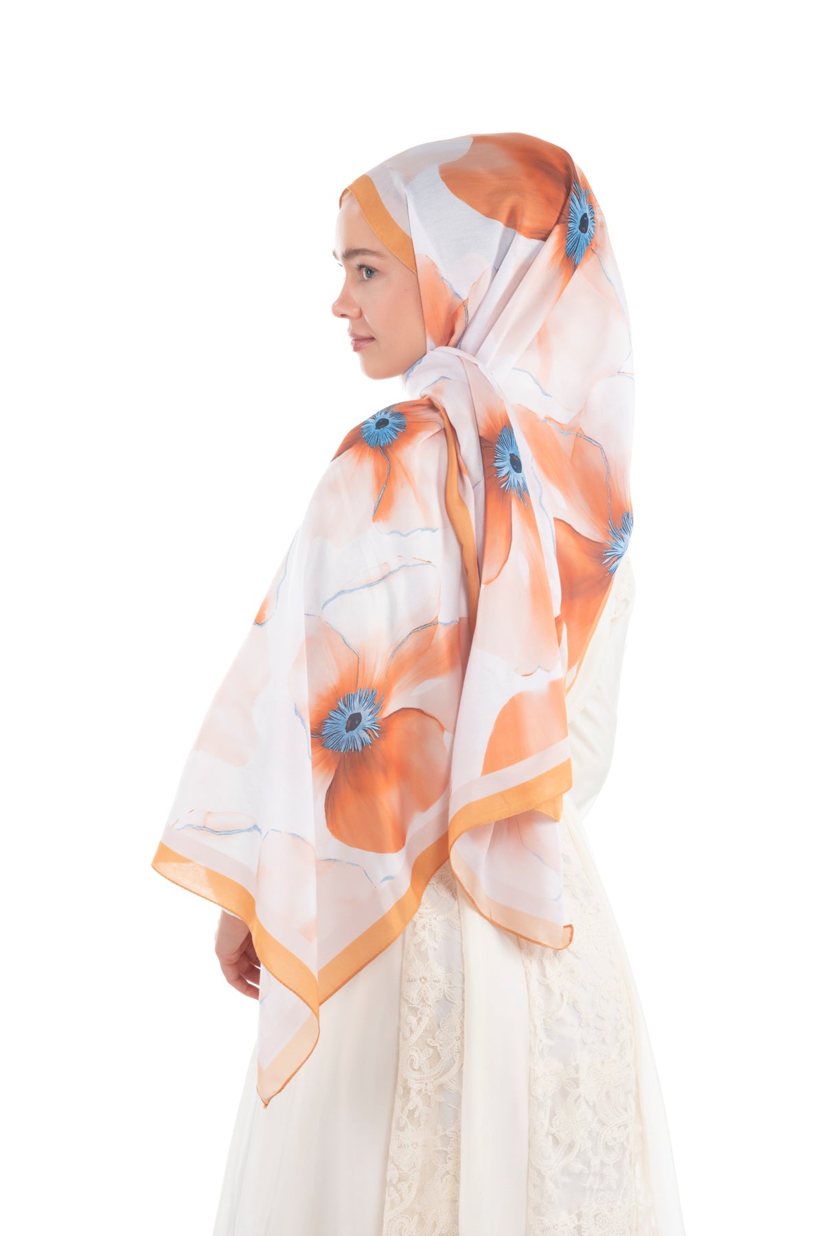 Versalis | Blush Flora Patterned So Soft™ Scarf Pomegranate Blossom