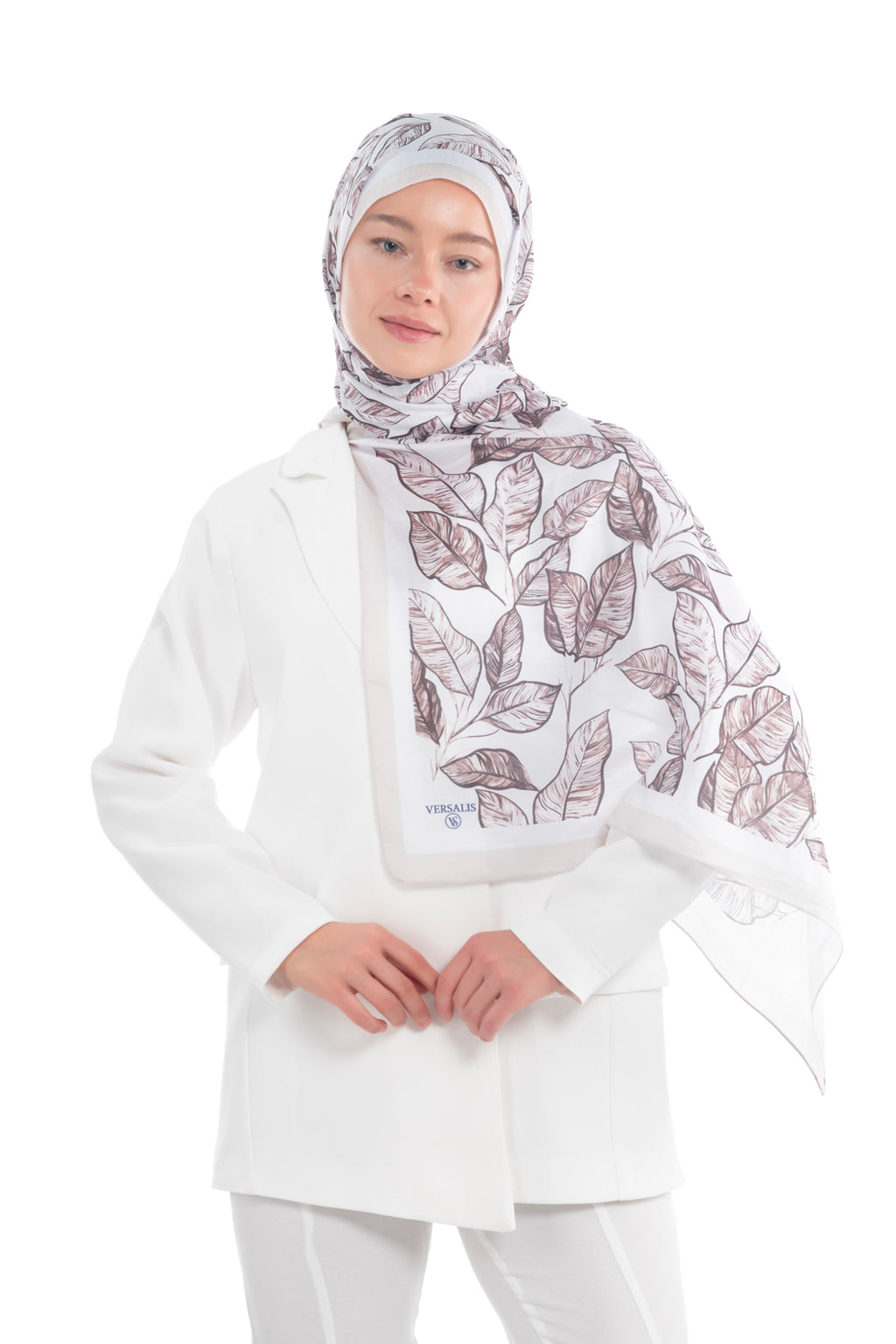 So Soft™ Scarf | Ink Meadow - Light Beige Freshness
