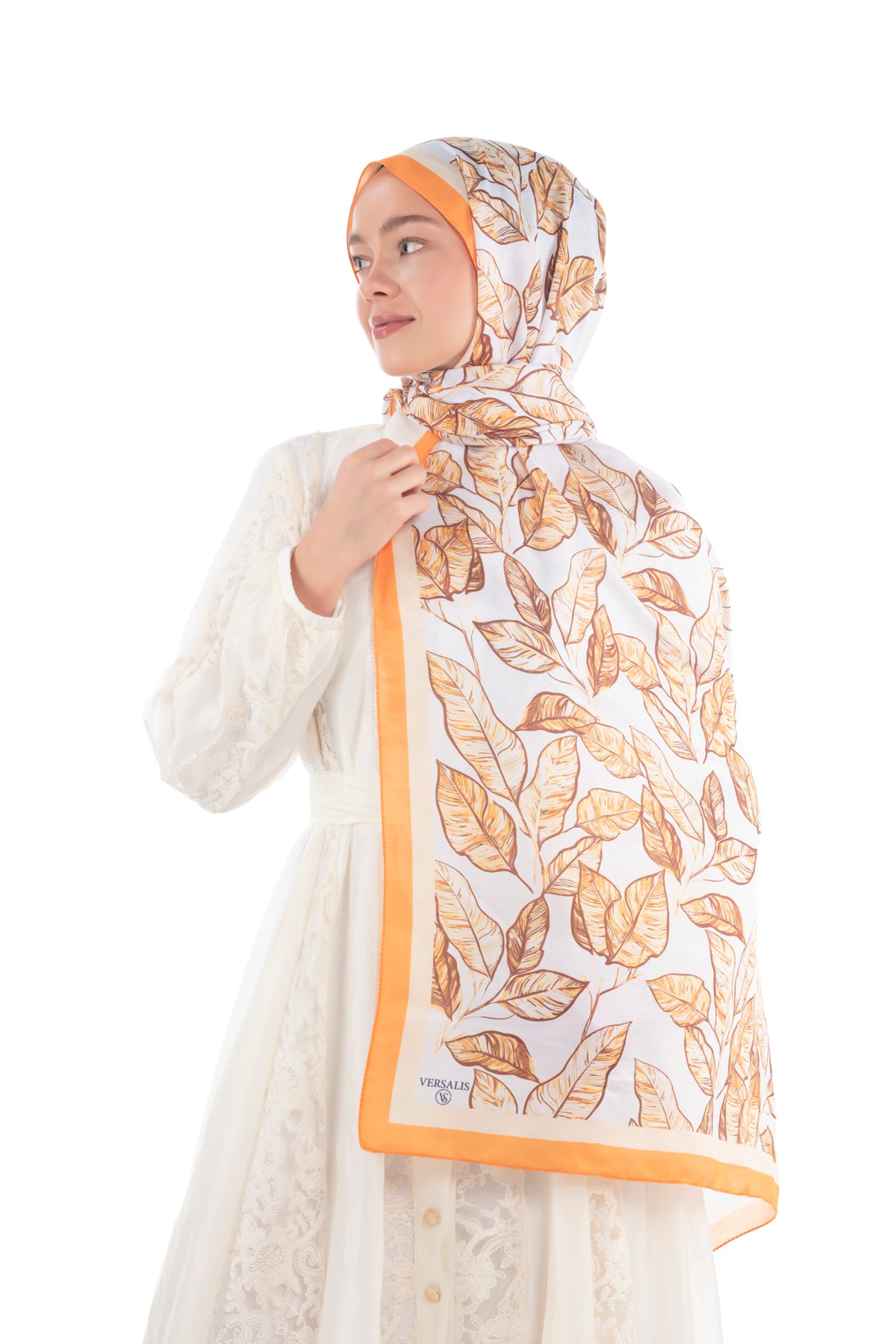 So Soft™ Shawl | Ink Meadow - Light Orange Sun