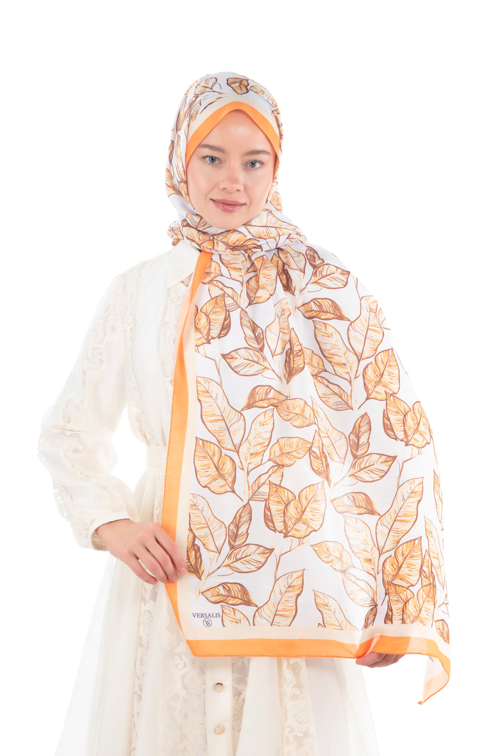 So Soft™ Shawl | Ink Meadow - Light Orange Sun