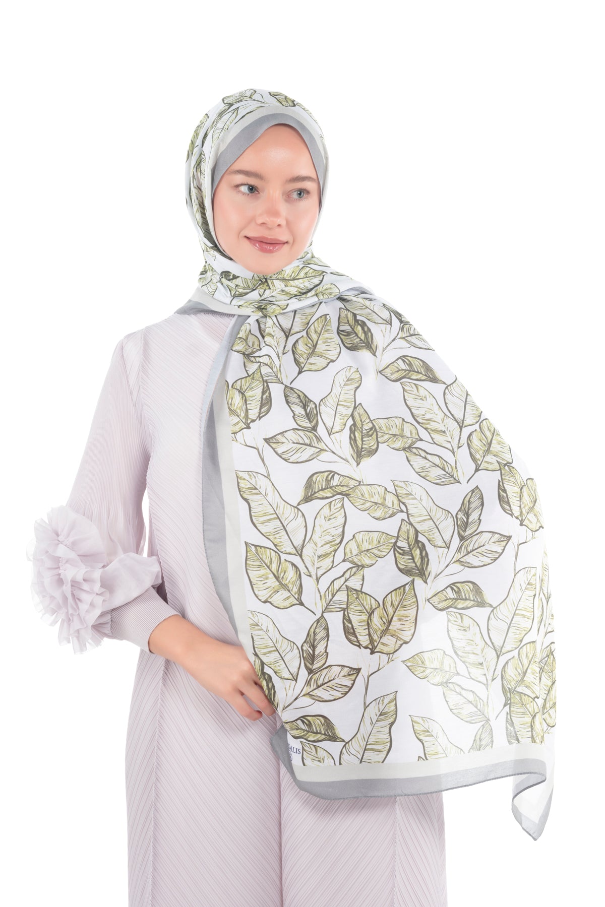 Versalis | Ink Meadow Patterned So Soft™ Scarf Midnight Navy