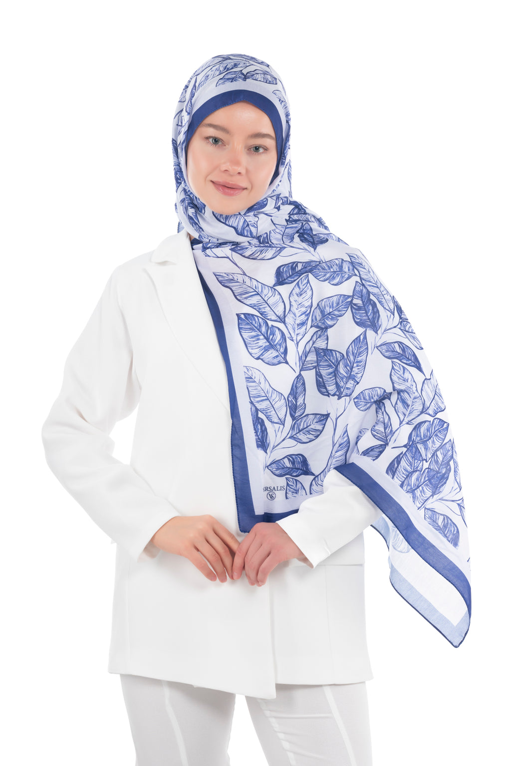 So Soft™ Scarf | Ink Meadow - Pastel Blue Sea