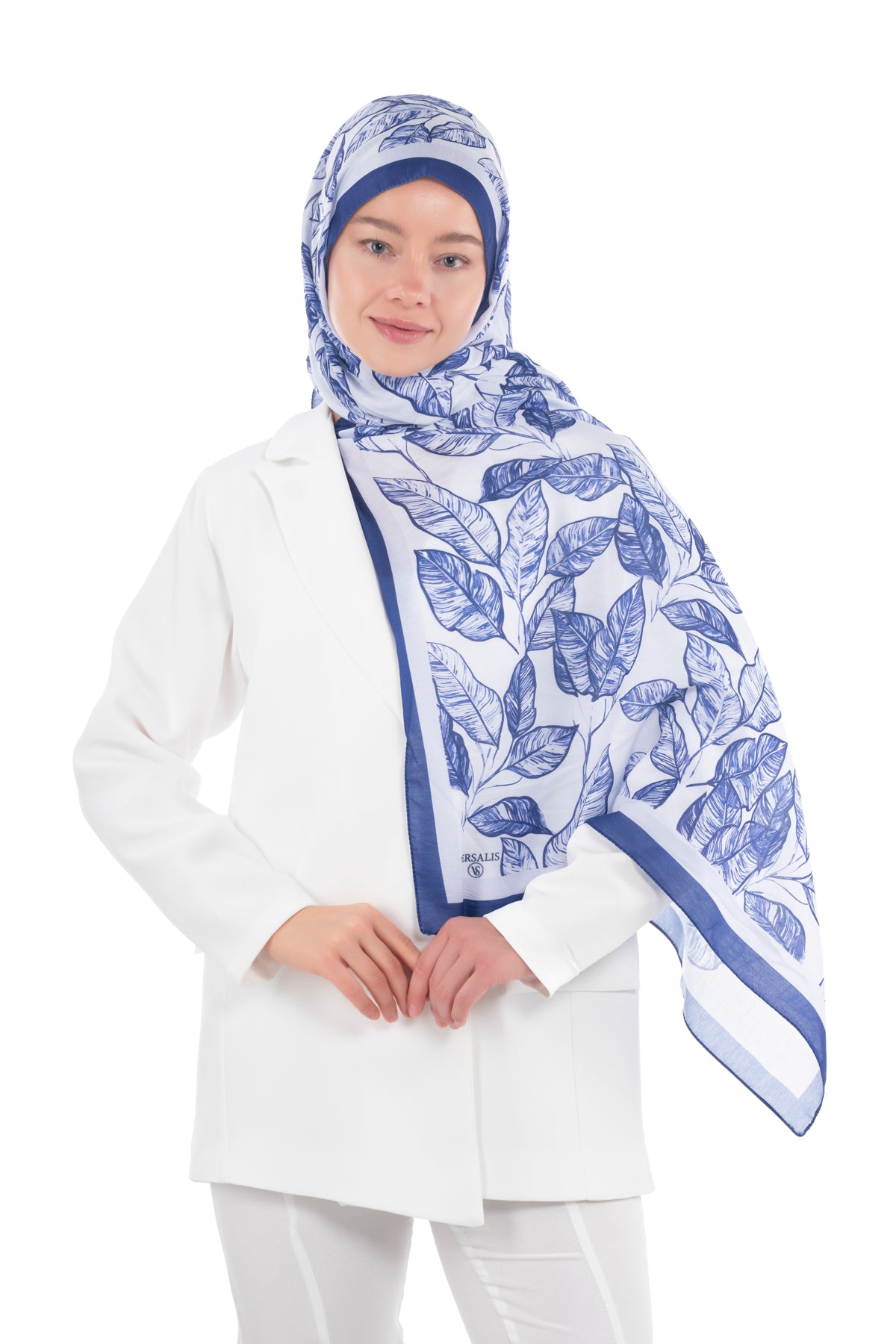 So Soft™ Scarf | Ink Meadow - Pastel Blue Sea