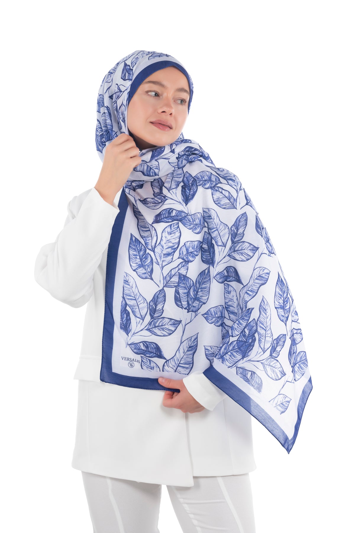 So Soft™ Scarf | Ink Meadow - Pastel Blue Sea