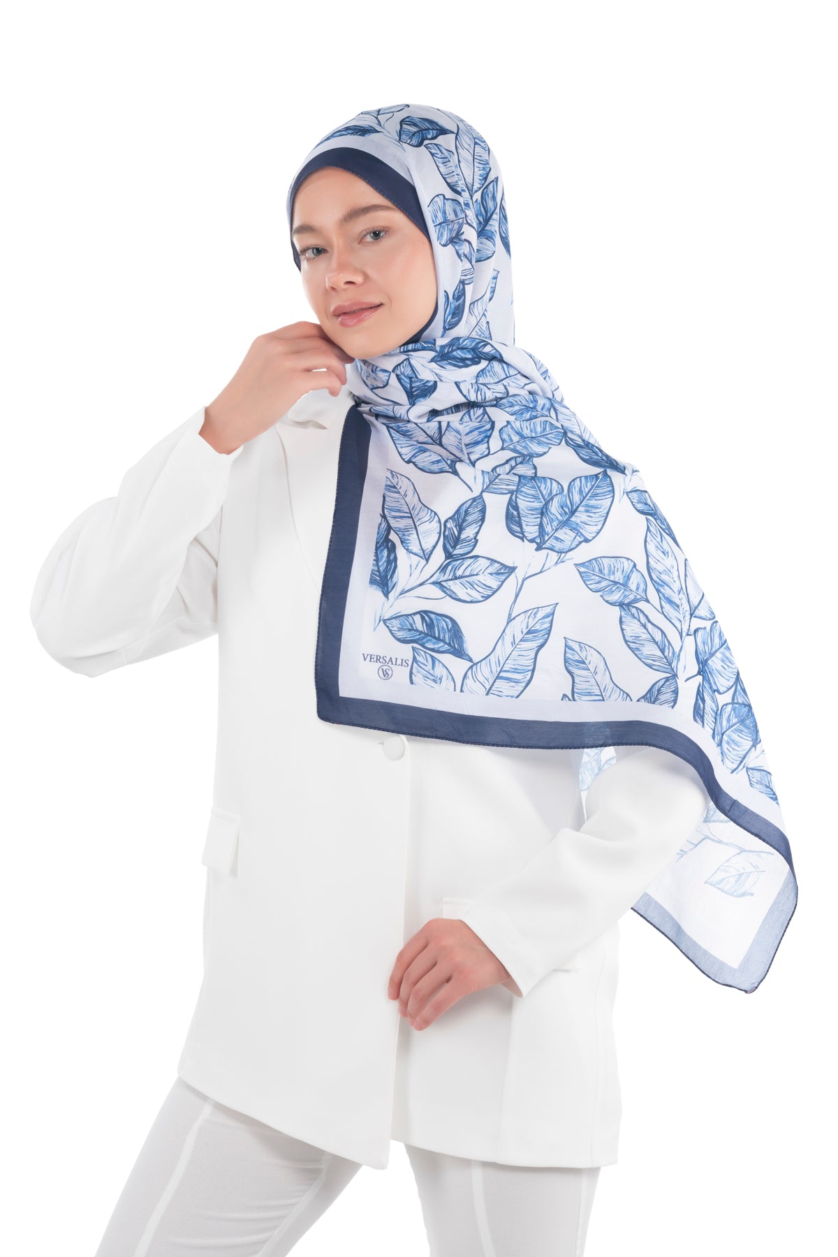 So Soft™ Scarf | Ink Meadow - Pastel Blue Breeze