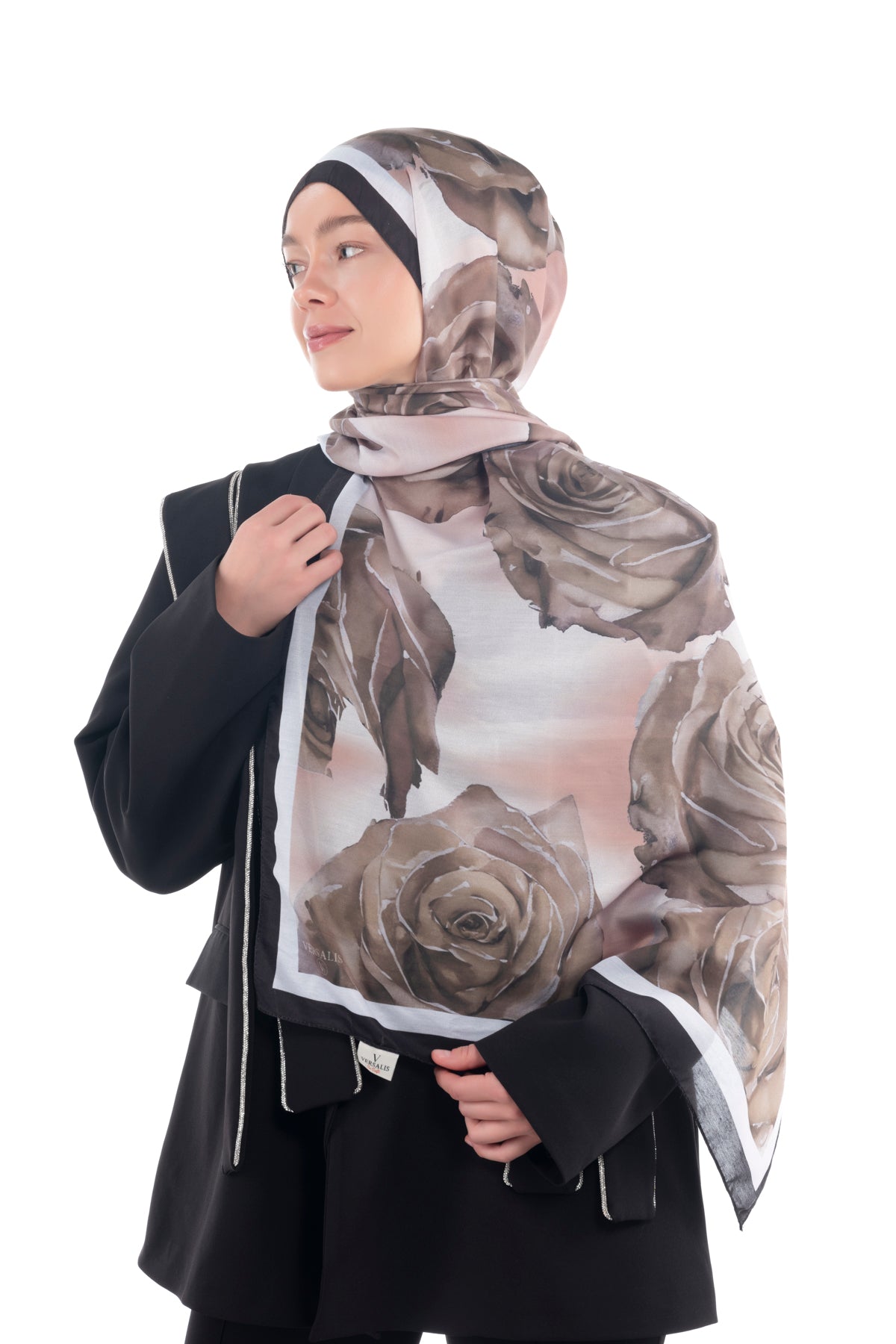 Versalis | Rose Cloud Patterned So Soft™ Scarf Intense Ruby Red