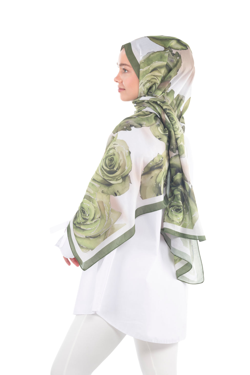 So Soft™ Scarf | Rose Cloud - Light Green Nature