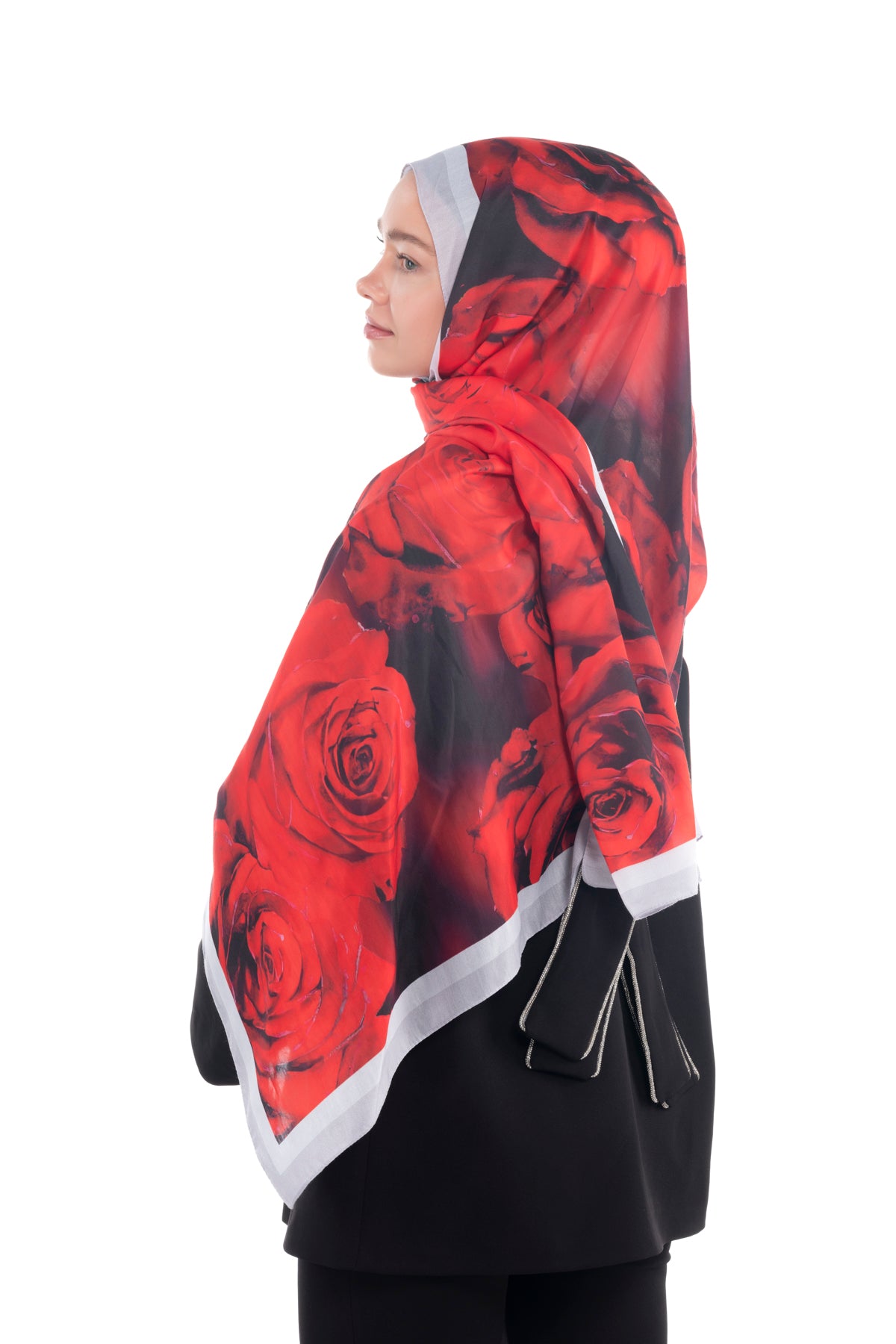 So Soft™ Shawl | Rose Cloud - Red Rose Spring