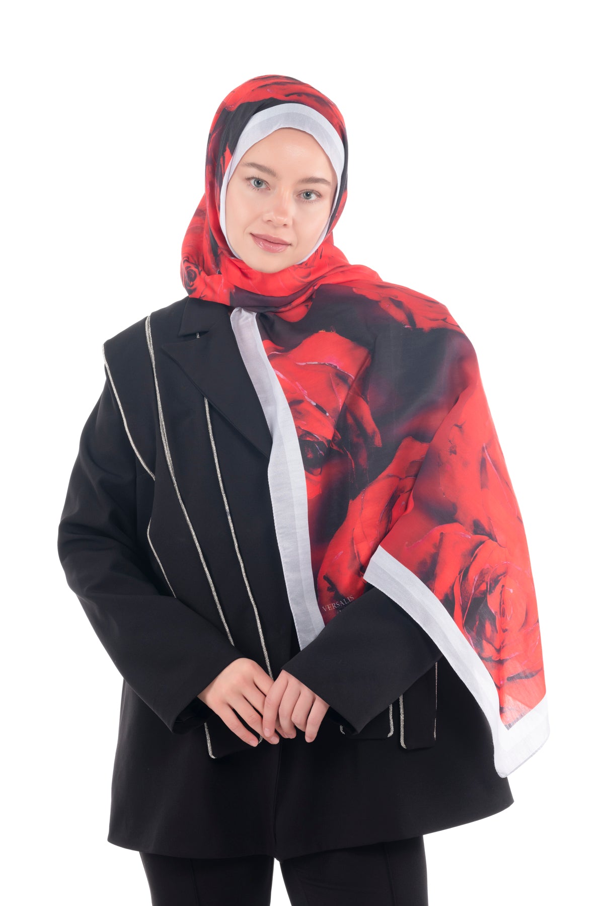 So Soft™ Shawl | Rose Cloud - Red Rose Spring