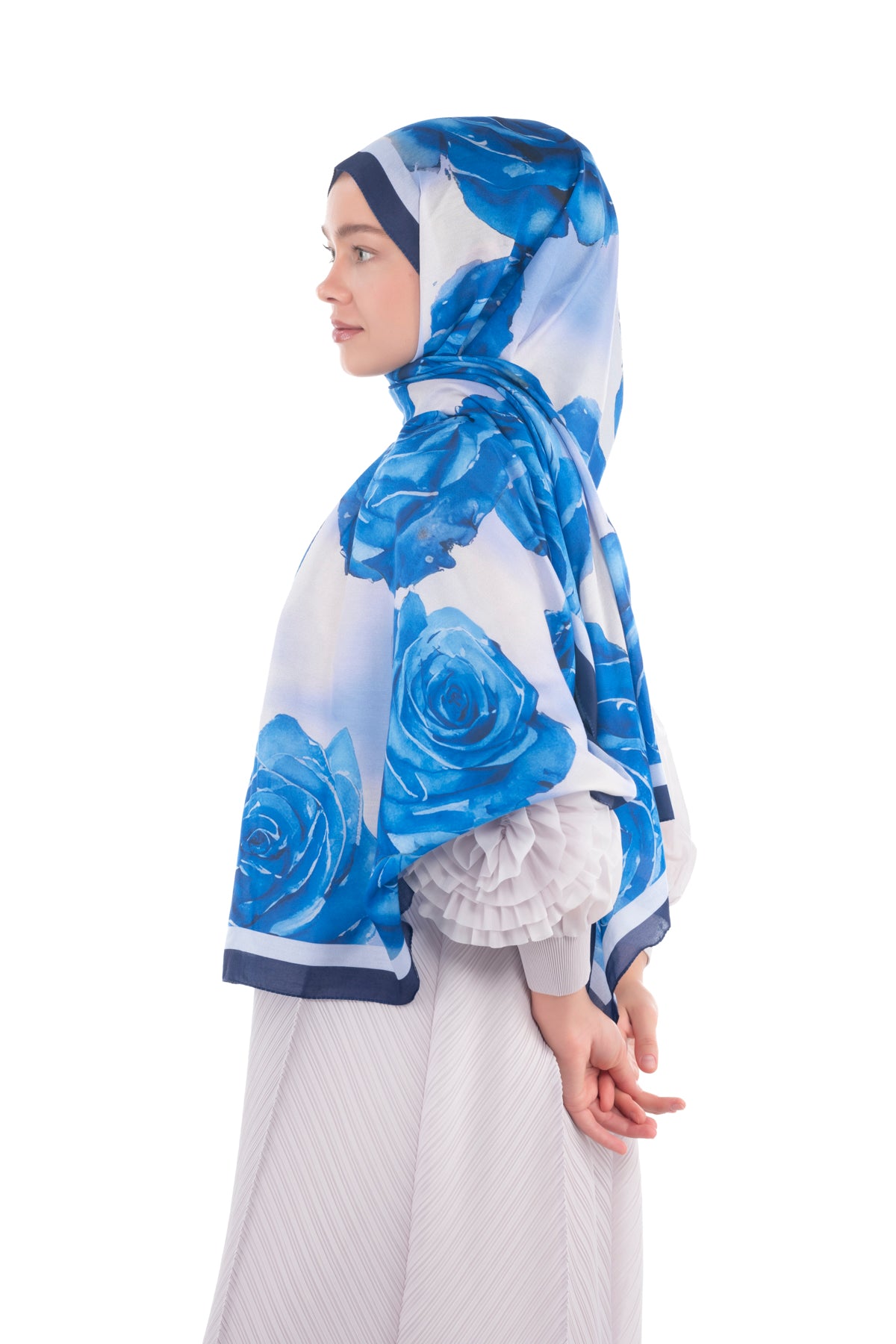 So Soft™ Scarf | Rose Cloud - Light Blue Ocean