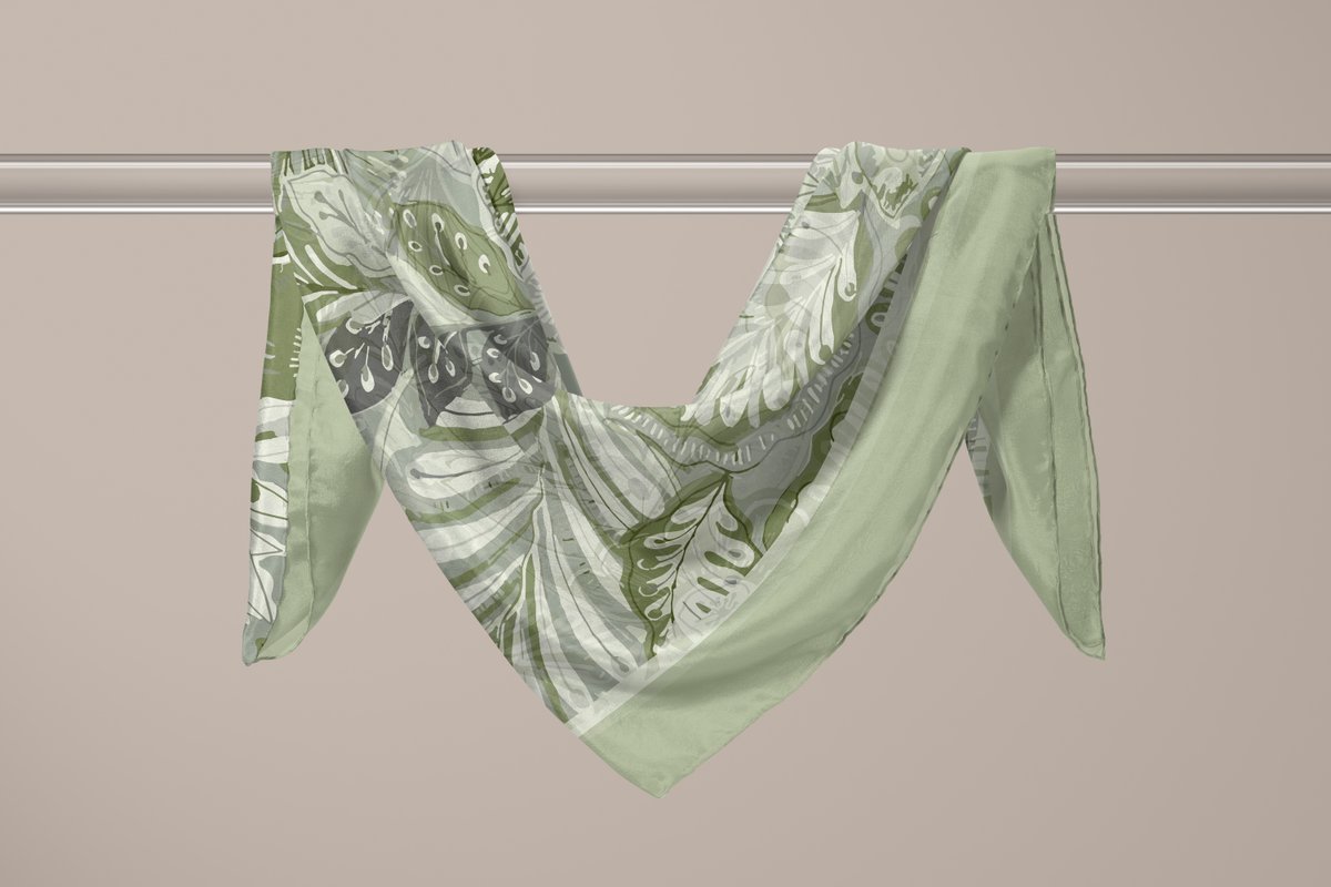 So Soft™ Şal | Royal Paisley - Sage Yeşil