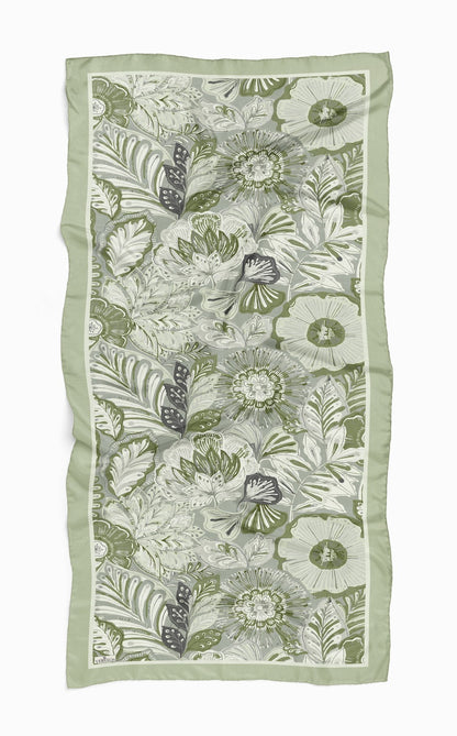 So Soft™ Şal | Royal Paisley - Sage Yeşil